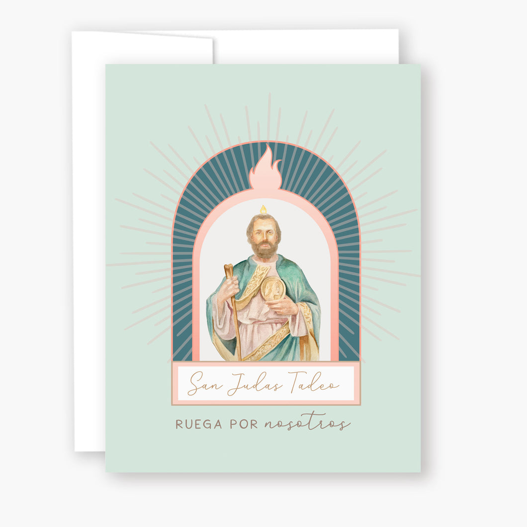San Judas Tadeo | Tarjeta de Novena | Verde
