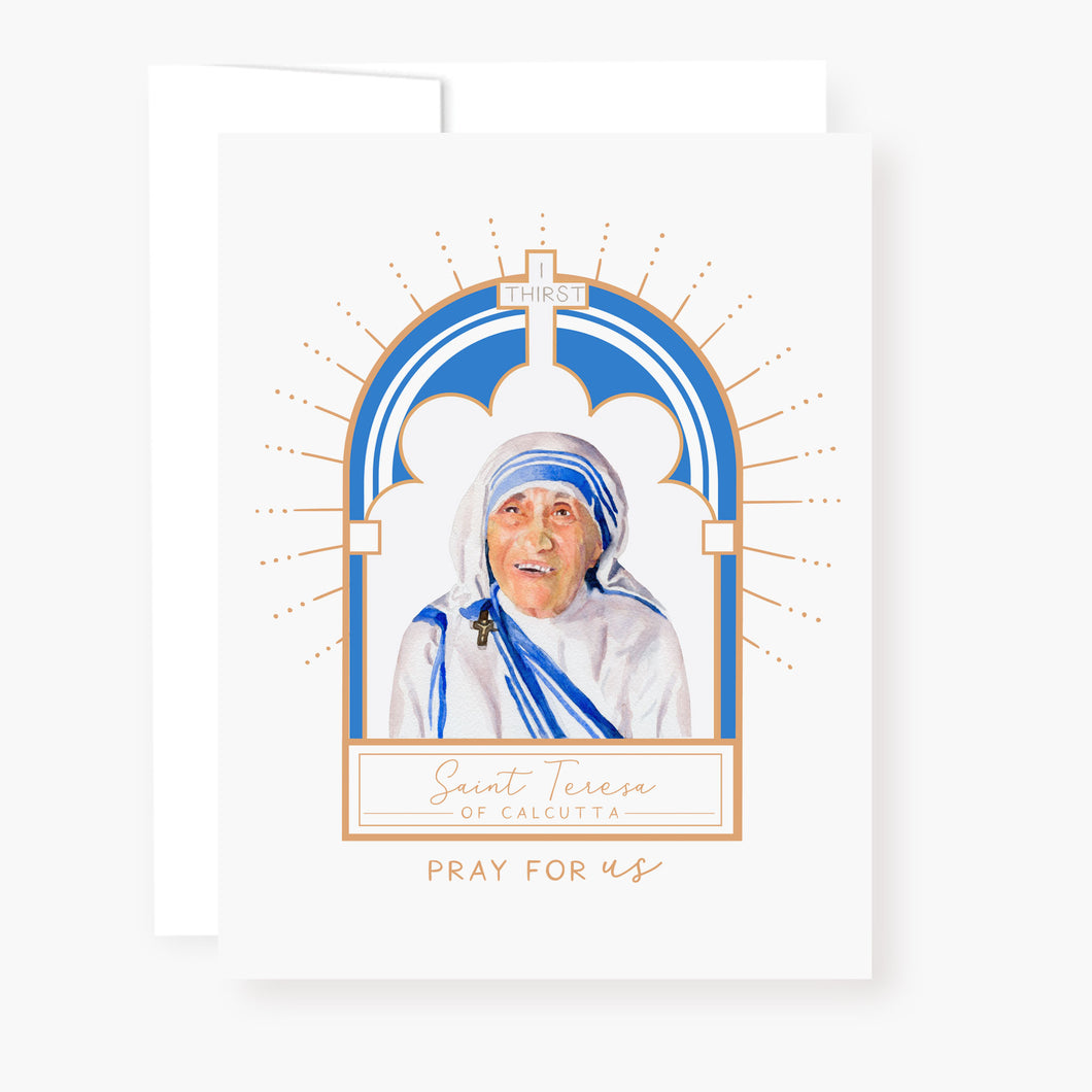 St. Teresa of Calcutta Novena Card | White