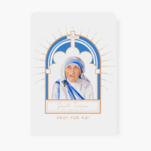 Load image into Gallery viewer, St. Teresa of Calcutta Prayer Card | Arch Design | Memorare Prayer