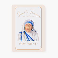 Load image into Gallery viewer, St. Teresa of Calcutta Prayer Card | Pray for Us | Memorare Prayer
