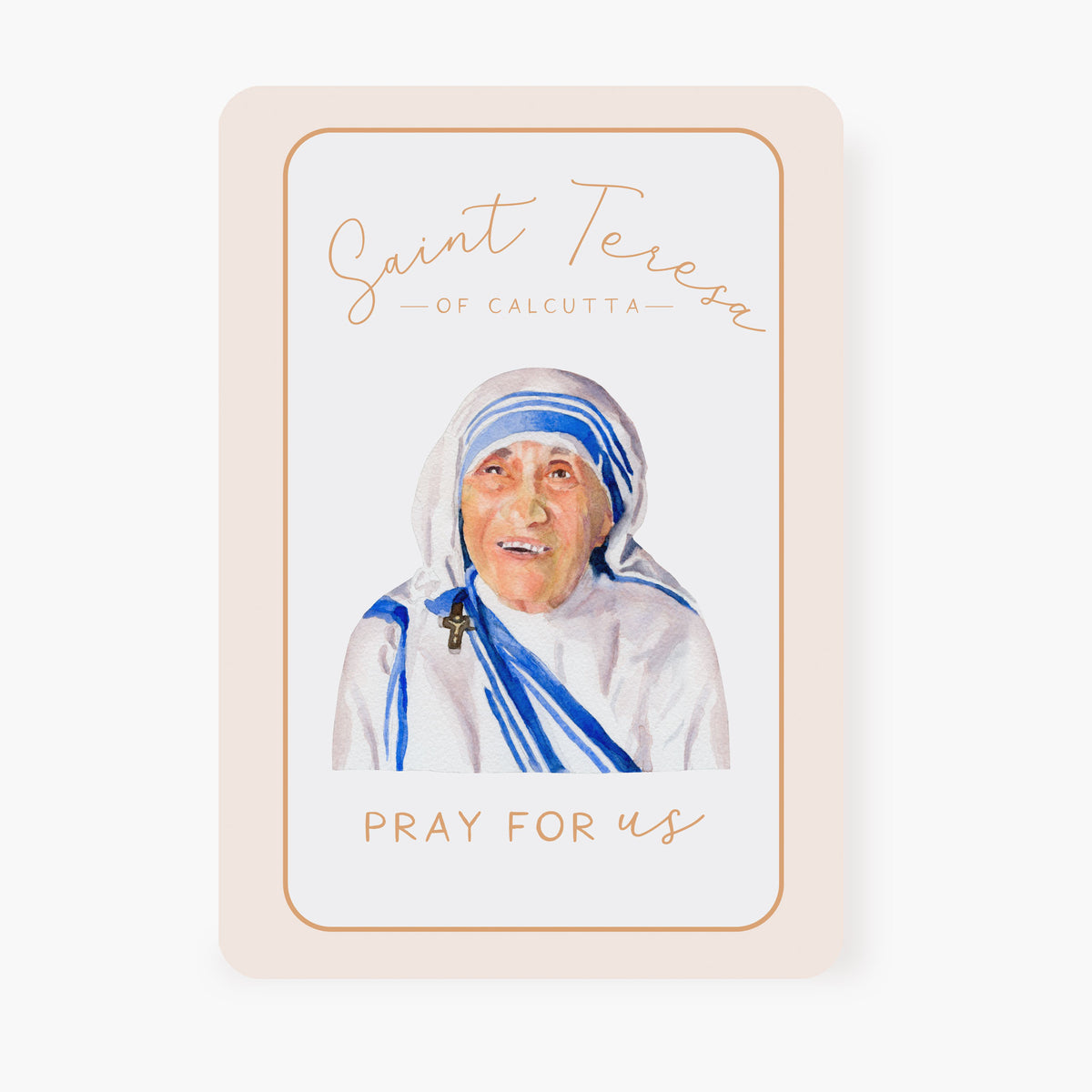 St Teresa of Calcutta Memorare Prayer Card Flying Novena Novena Cards