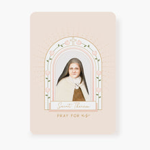 Load image into Gallery viewer, St. Therese Prayer Card | Beige
