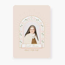 Load image into Gallery viewer, St. Therese Prayer Card | Beige