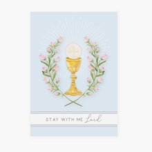 Load image into Gallery viewer, Stay With Me Lord Prayer Card | Light Blue