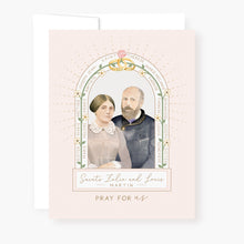 Load image into Gallery viewer, Sts. Louis and Zelie Martin Novena Card | Beige | Loss of Child
